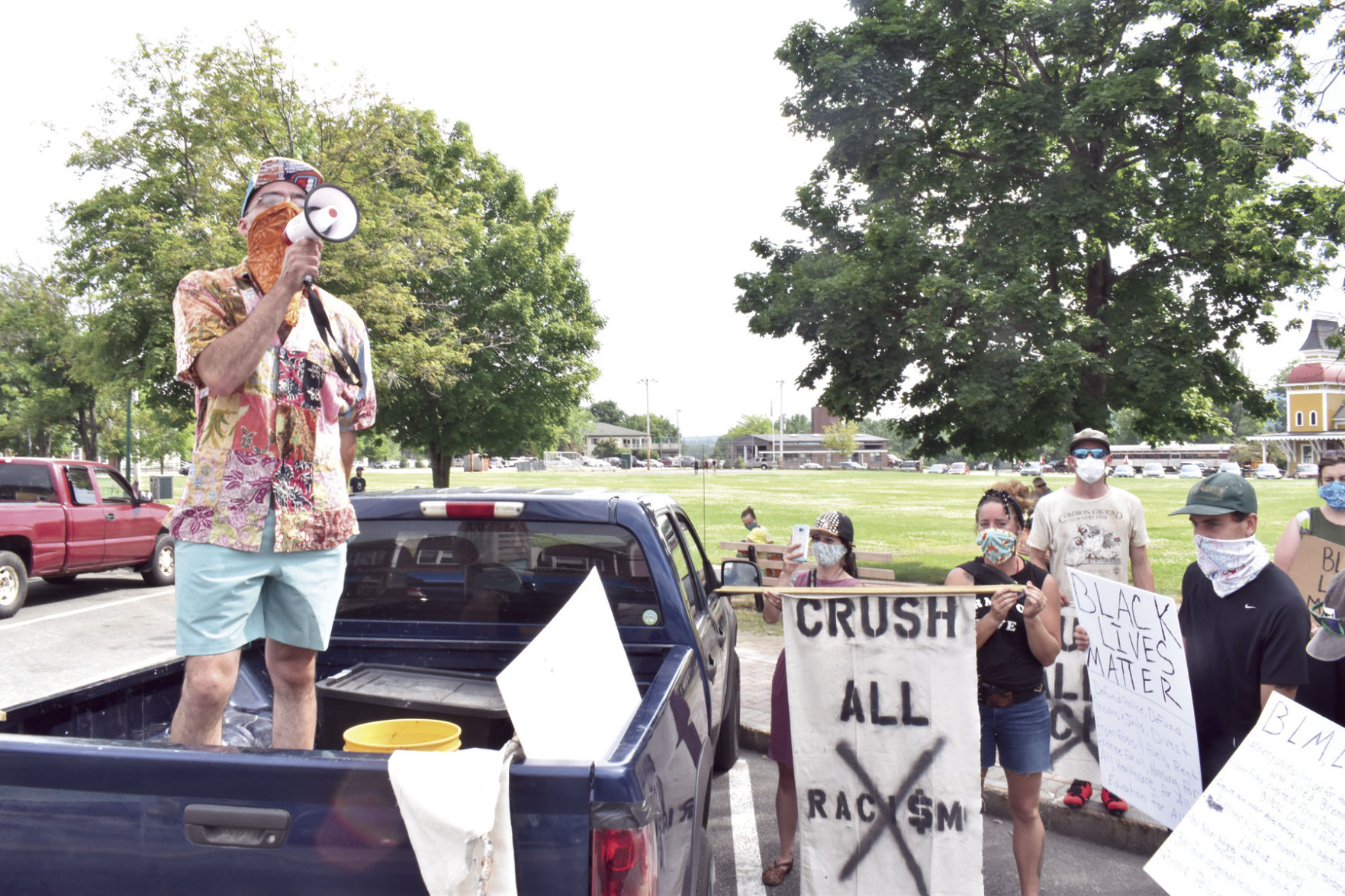 'Rolling protester' faces child porn charges